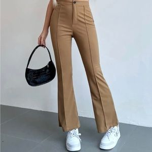 High Waisted Flare Leg Pants